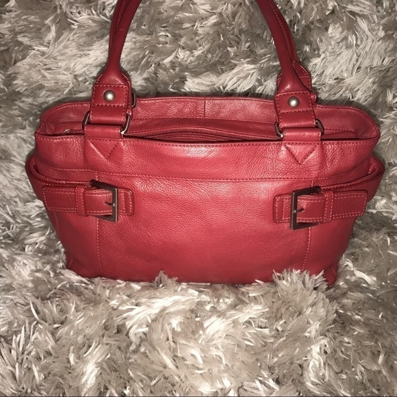Beautiful Audrey Brooke Red Leather Bag - Picture 4 of 8